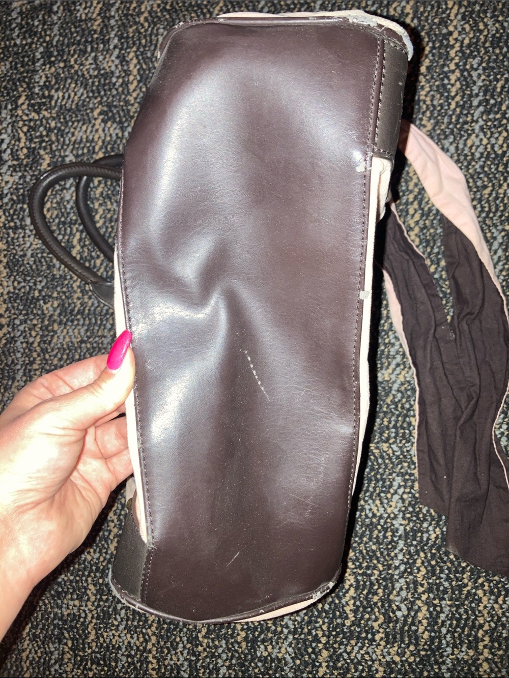 Vintage Juicy Couture Pink Suede Scottie Dog bag missingchain - Picture 14 of 17